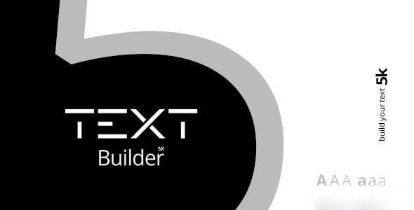 Videohive Text Builder | Ultimate Options