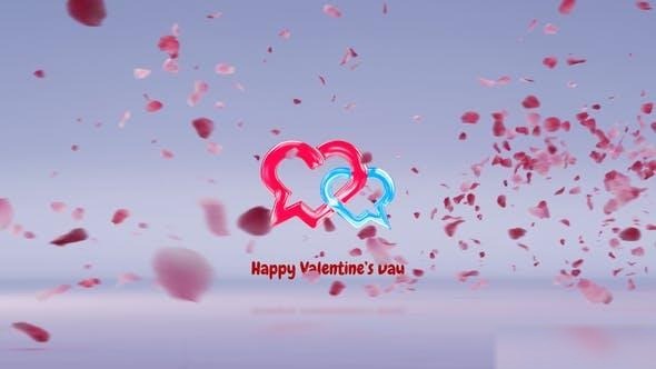 Videohive Rose Petals Logo Reveal Logo Stings template preview