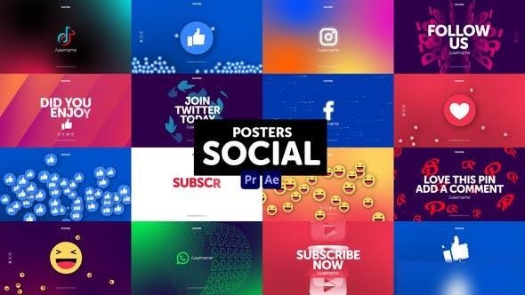 Videohive Posters Social Media Openers template preview