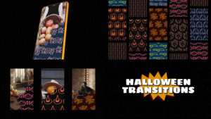 Videohive Halloween Brush Transitions Elements template preview