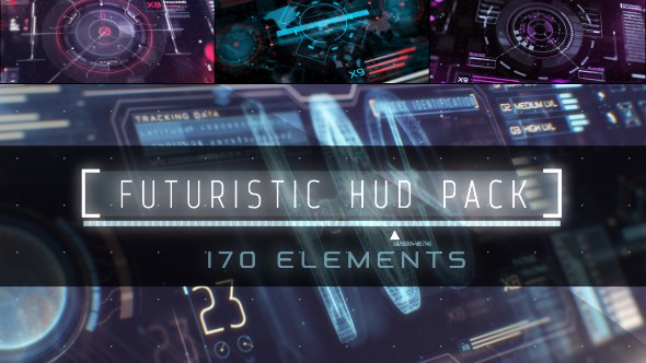 HUD Infographic Video Displays template preview