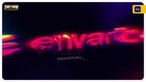 Videohive Liquid Gradient Chrome Logo Reveal Logo Stings template preview