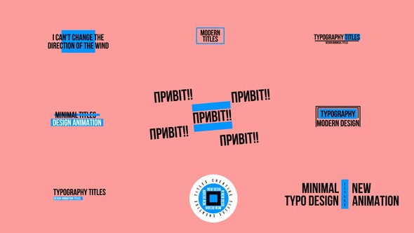 Videohive Minimal Titles | AE 52591981 Titles template preview