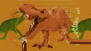 Glitch Dinosaur Openers template preview
