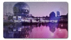 Videohive Digital Flight Parallax Slideshow Openers template preview