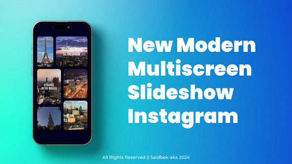 Videohive Multiscreen Instagram Slideshow 56256107 Openers template preview