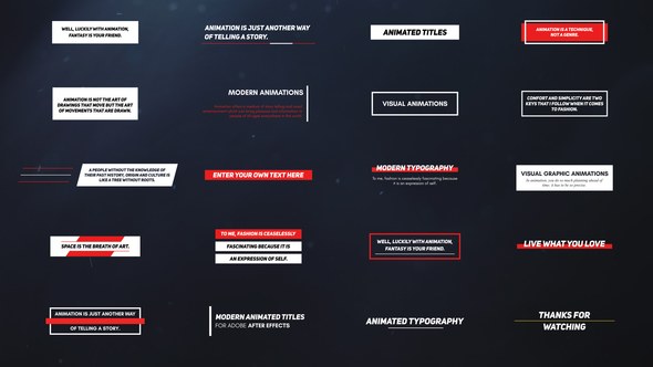 Videohive Smooth Minimalism Titles template preview