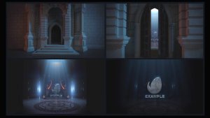 Videohive Cinematic Castle Logo Reveal Logo Stings template preview
