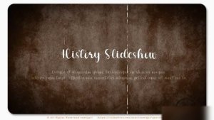 Videohive Old History Slideshow Openers template preview