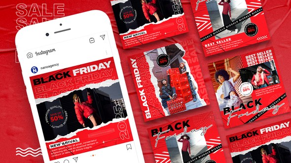 Videohive Black Friday Instagram Story 41858870 Product Promo template preview