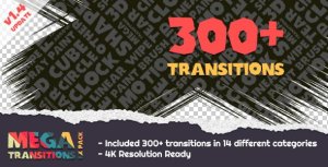 Mega Transitions FX Pack Video Displays template preview