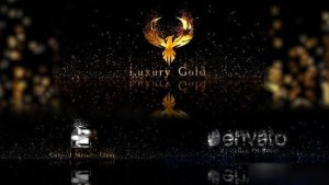 Videohive Gold Metal And Particles Logo Stings template preview