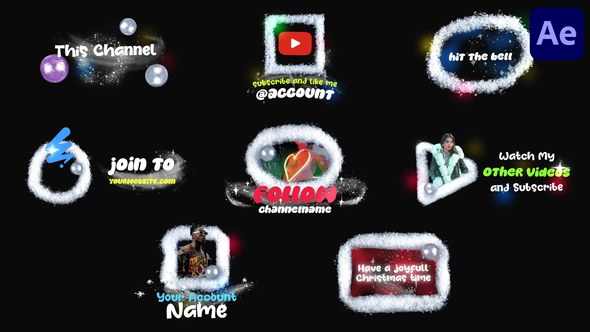 Videohive Stopmotion Christmas Snow Lower Thirds | After Effects Elements template preview
