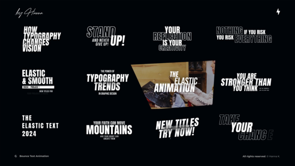Videohive Bounce Text Animation - AE Titles template preview