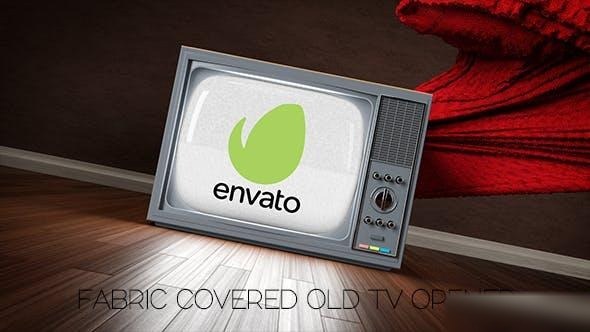 Videohive Fabric Covered Old TV Opener Openers template preview