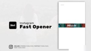 Videohive Instagram Fast Opener 36343900 Openers template preview