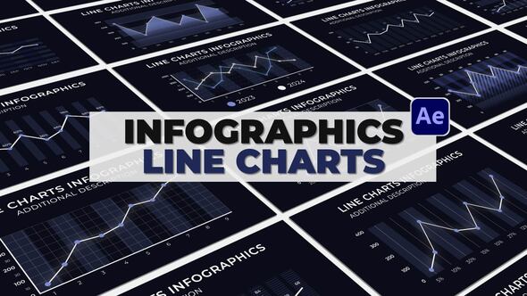 Videohive Infographics Line Charts Infographics template preview