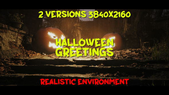 Videohive Halloween Greetings 54945499 Video Displays template preview