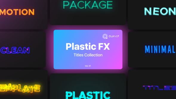 Videohive Plastic Motion Titles Vol. 01 Titles template preview