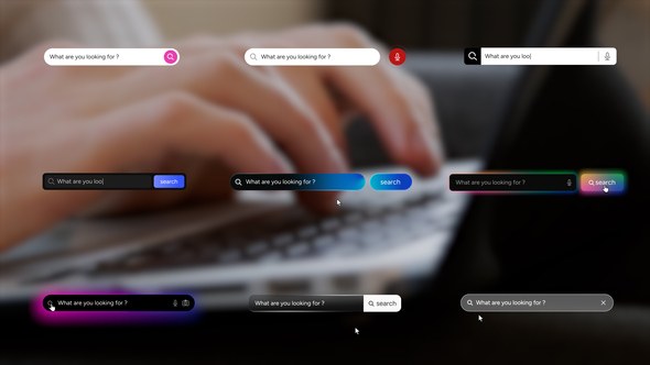 Videohive Animated Search Bar Kit Elements template preview