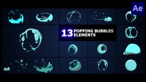 Videohive Popping Bubbles Elements | After Effects Elements template preview