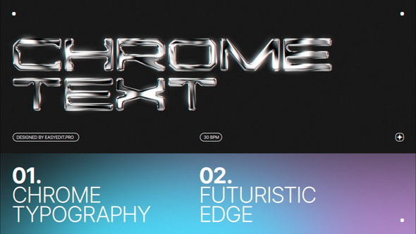 Videohive Chrome Typography Titles template preview