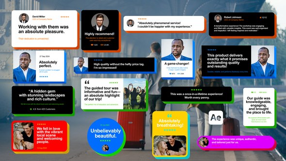 Videohive Testimonials 3D Pack Titles template preview