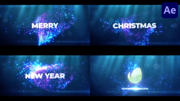 Videohive Merry Christmas Happy New Year Intro for After Effects Titles template preview
