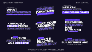 Videohive Typography Titles | AE 59387956 Titles template preview