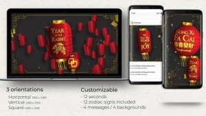 Videohive Chinese New Year Lanterns Openers template preview