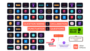 Videohive Question Marks, Exclamation, Punctuation & Questions Elements template preview