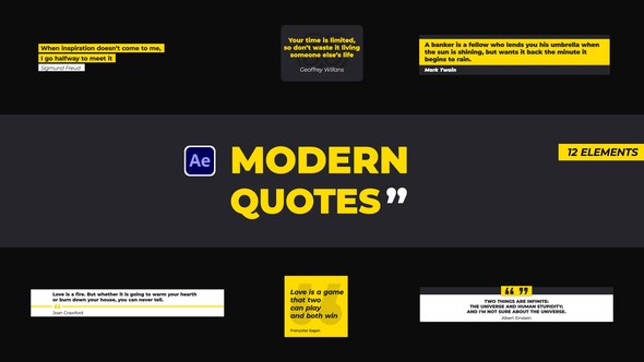 Videohive Modern Quotes 39150736 Titles template preview