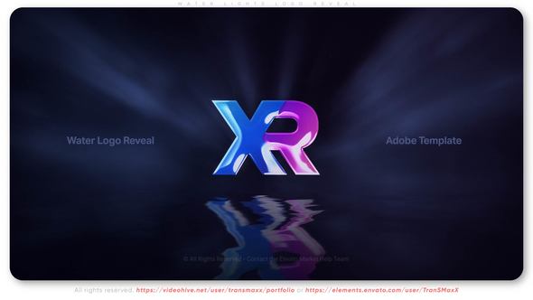 Videohive Water Lights Logo Reveal Logo Stings template preview