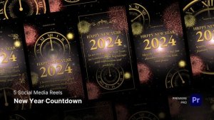 Social Media Reels New Year Countdown Premiere Pro Templates Premiere Pro template preview