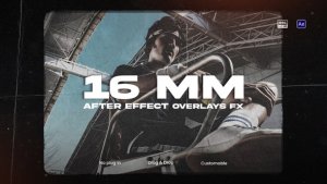 Videohive 16mm Film Overlay Effect 58526634 Elements template preview