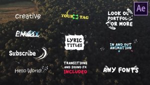 Videohive Lyric Titles | After Effects Template Titles template preview