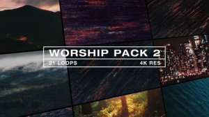 Videohive Worship Backgrounds Pack 2 Video Displays template preview