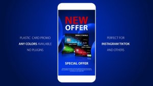 Videohive Vertical Plastic Card Promotion Product Promo template preview