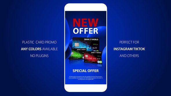 Videohive Vertical Plastic Card Promotion Product Promo template preview