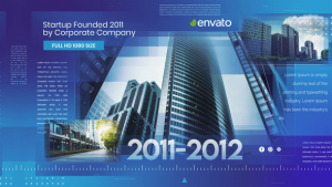 Videohive Elegant Business Timeline Slideshow Video Displays template preview