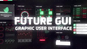 HUD and GUI Video Displays template preview