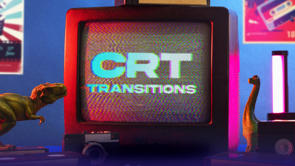 Videohive CRT Transitions 59279713 Elements template preview