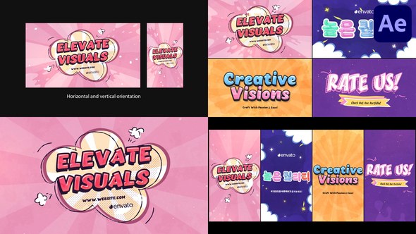 Videohive Creative Typography Slides And Stories | After Effects Openers template preview