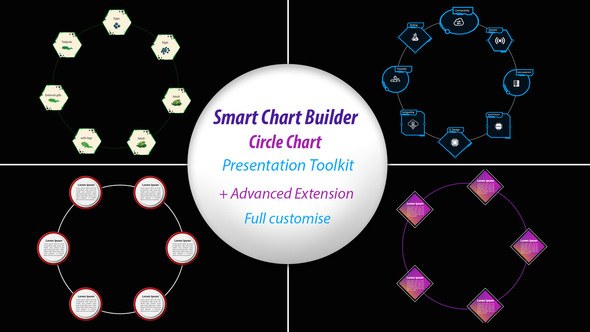Videohive Smart circular chart builder | Presentation toolkit Infographics template preview