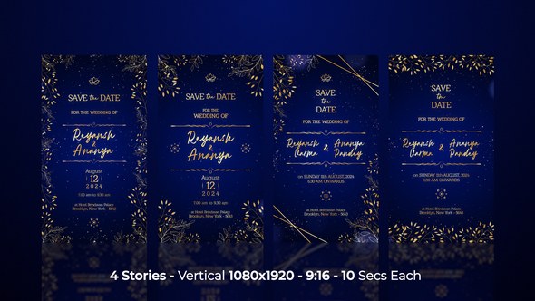 Videohive Wedding Instagram Stories 53330820 Openers template preview