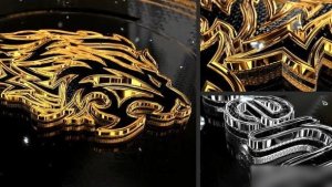 Videohive Gold And Diamonds Logo Stings template preview