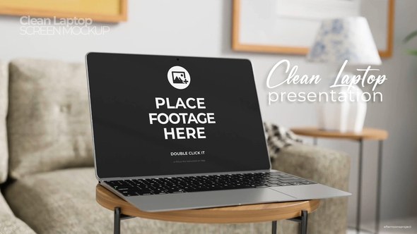 Videohive Clean Laptop Product Promotion Product Promo template preview
