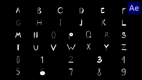 Videohive Cartoon Alphabet | After Effects 51946146 Elements template preview