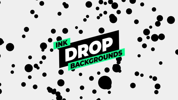 Videohive Ink Drop Backgrounds Elements template preview