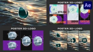 Videohive Poster 3D Logo for After Effects 53465127 Logo Stings template preview